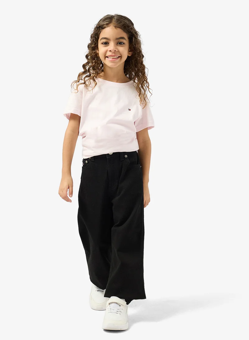 TOMMY HILFIGER Kids 2 Pack Logo Crew Neck T-Shirt